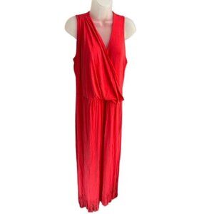 NWT Lane Bryant, berry/fushia fringe hem maxi dress, size 14/16